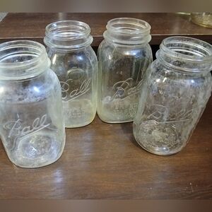 Ball Clear Glass Mason Jars - Set of 4